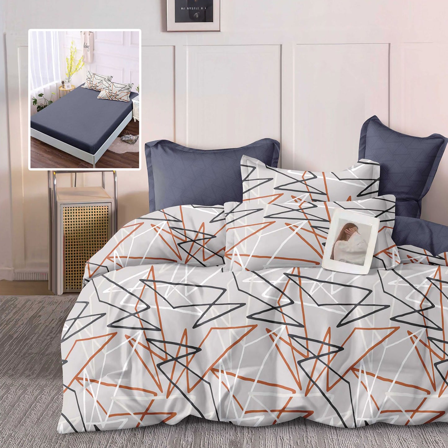 Геометрия - 6 части с ластик 100% памук