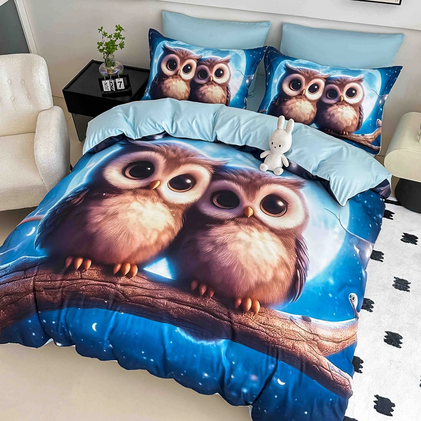 5D бухалчета - Единично легло 100% памук