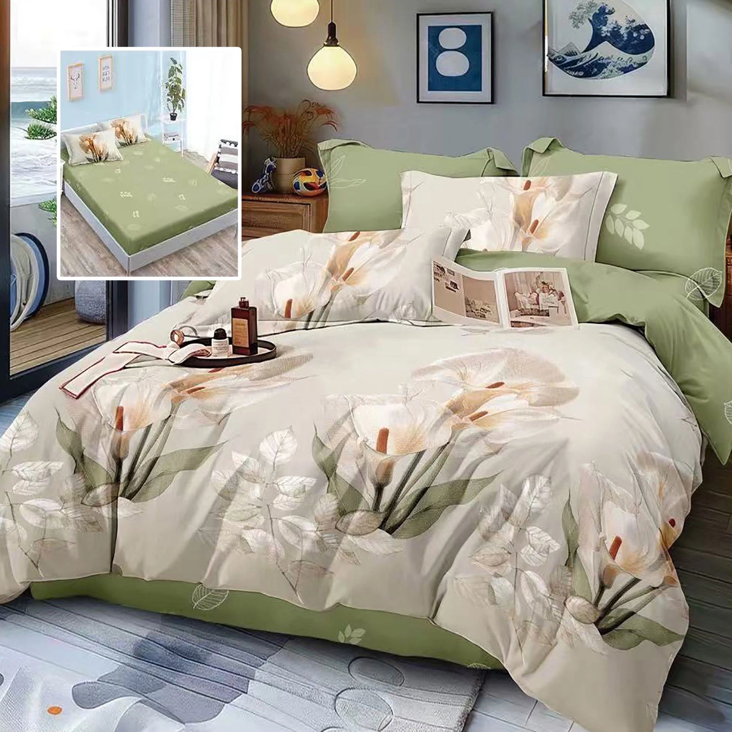 Калия - 6 части с ластик 100% памук