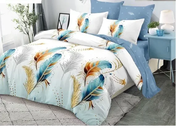 Луксозни пера - 6 части с ластик 100% памук