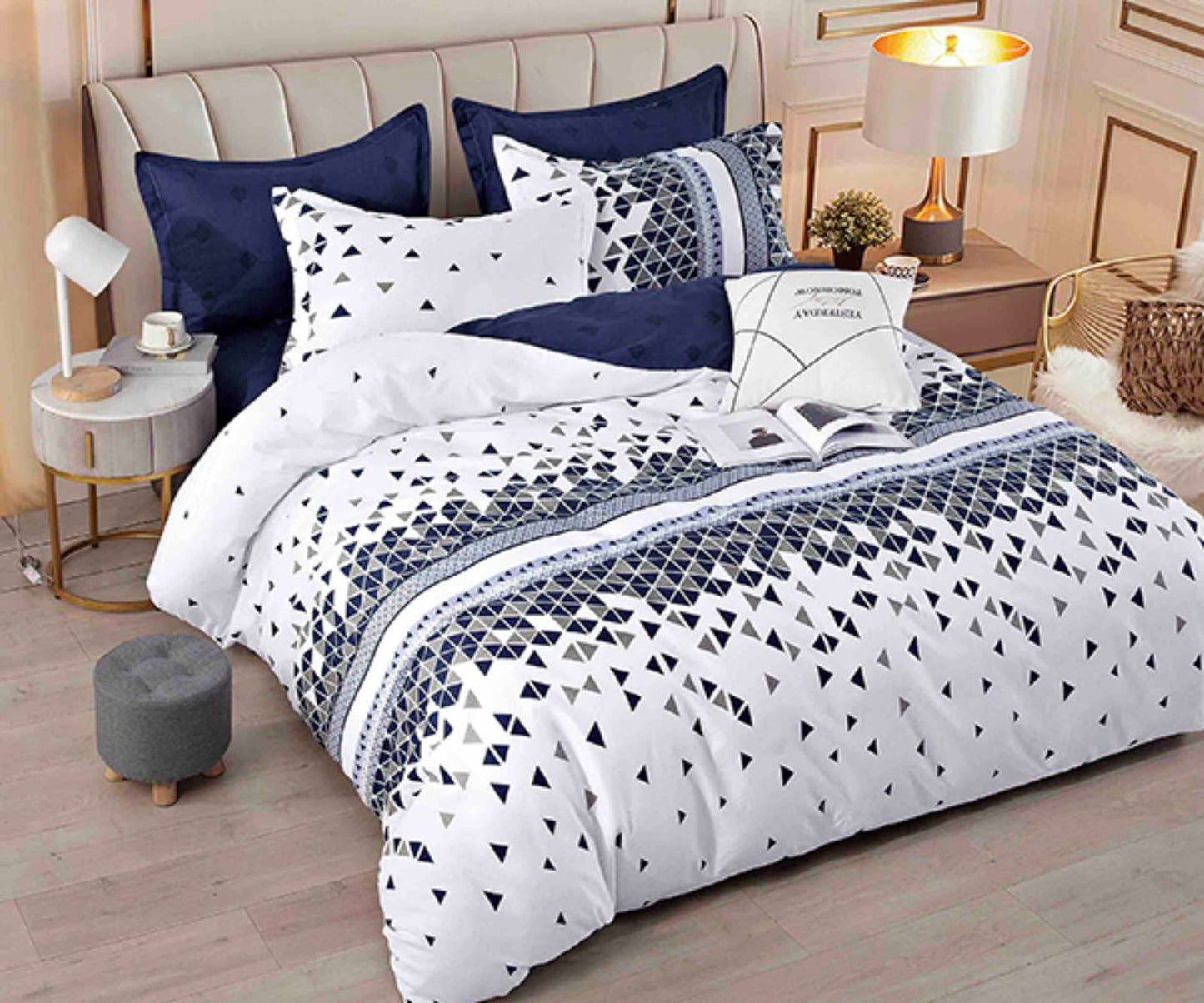 Синьо-бели - 6 части с ластик Лукс