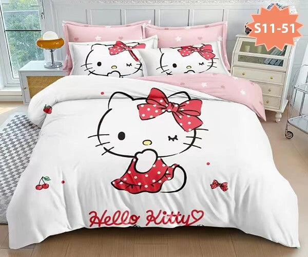 5D Кити - Единично легло 100% памук