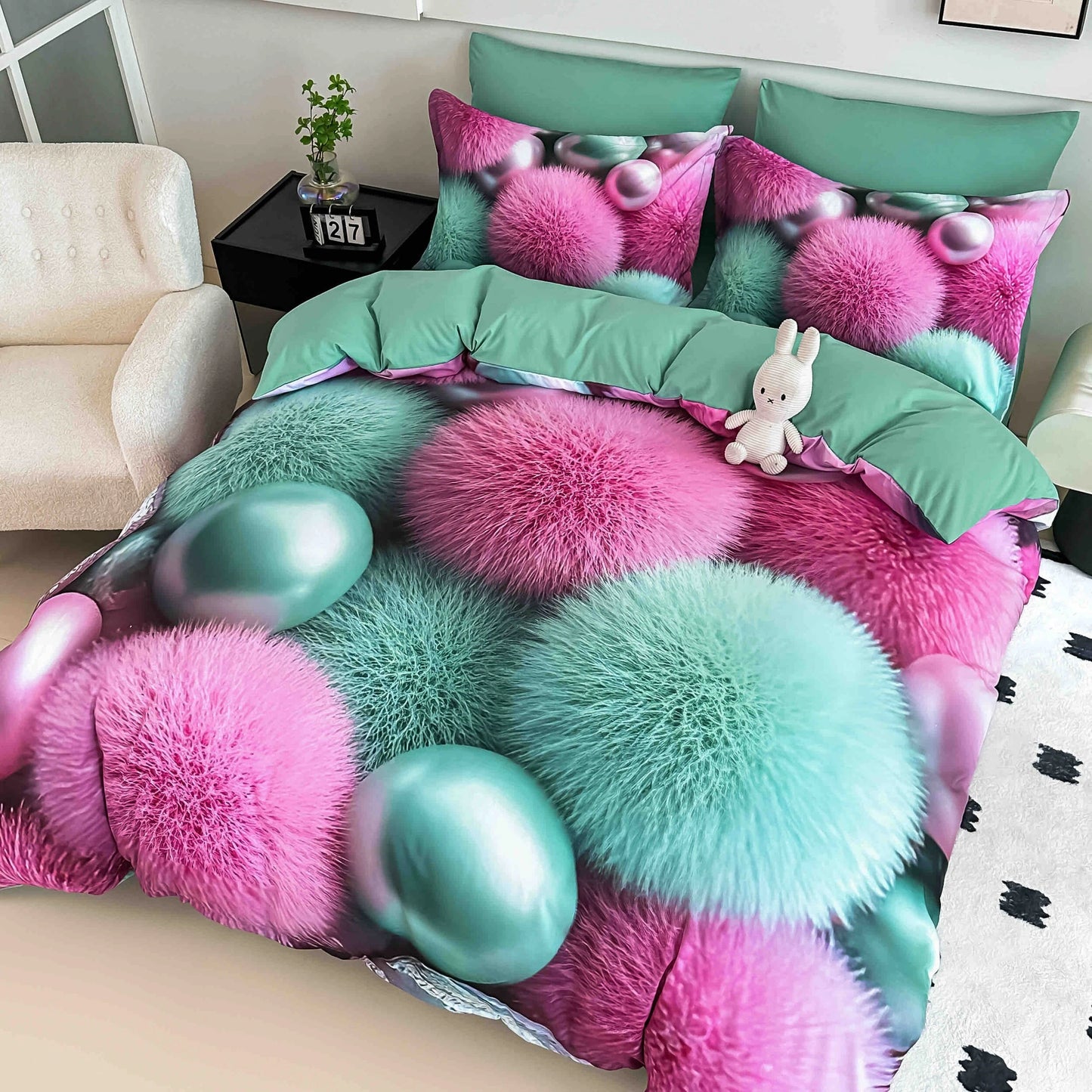 5D Пухчета - Единично легло 100% памук