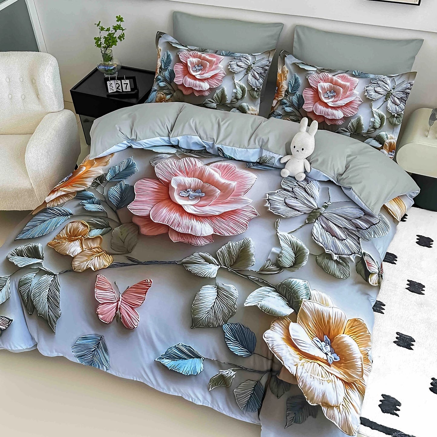 5D Рози - Единично легло 100% памук