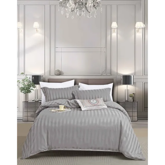 Сив лукс - Единично легло 100% памук