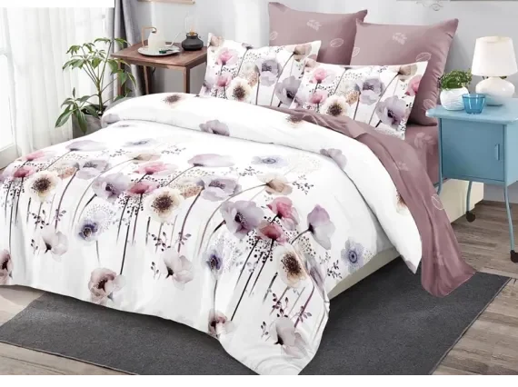 Лилава градина - 6 части с ластик 100% памук