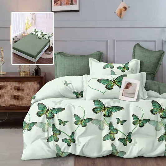 Зелени пеперуди - 6 части с ластик 100% памук