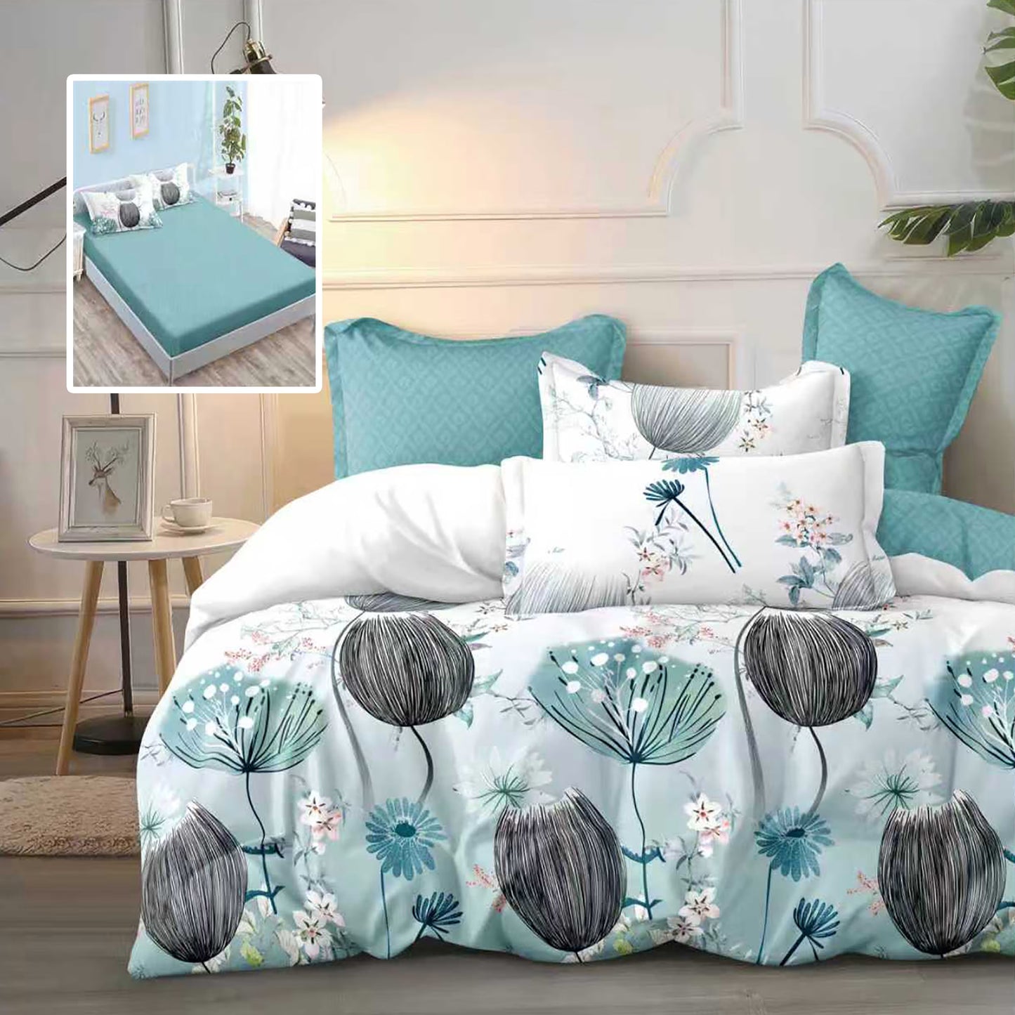 Морски глухарчета - 6 части с ластик 100% памук