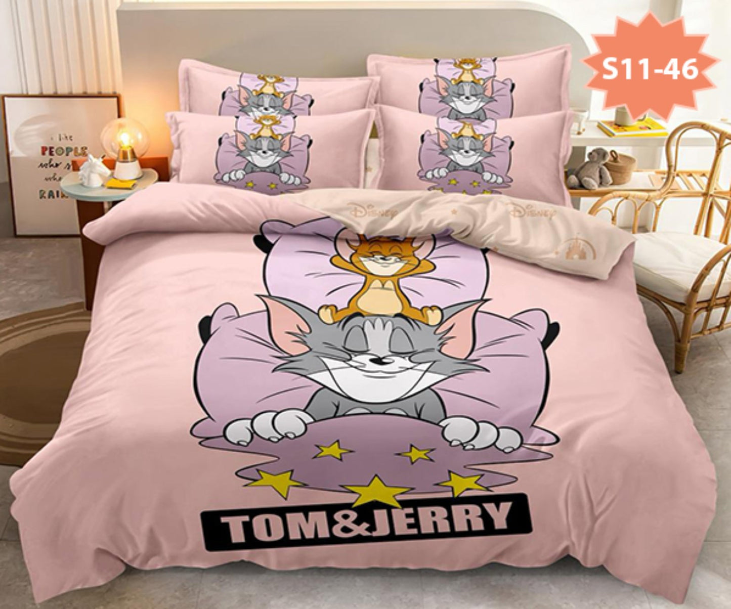 5D Том и Джери - Единично легло 100% памук